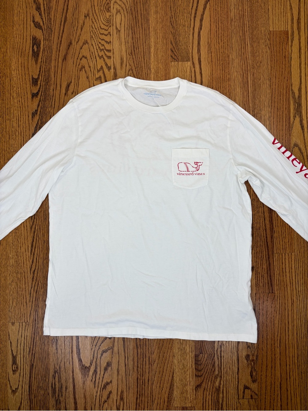 Vineyard Vines Baseball Whale Long Sleeve Tee (L) - Picture 3 of 7